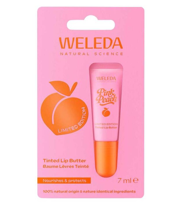 WELEDA Pink Peach tinded Lip Butter